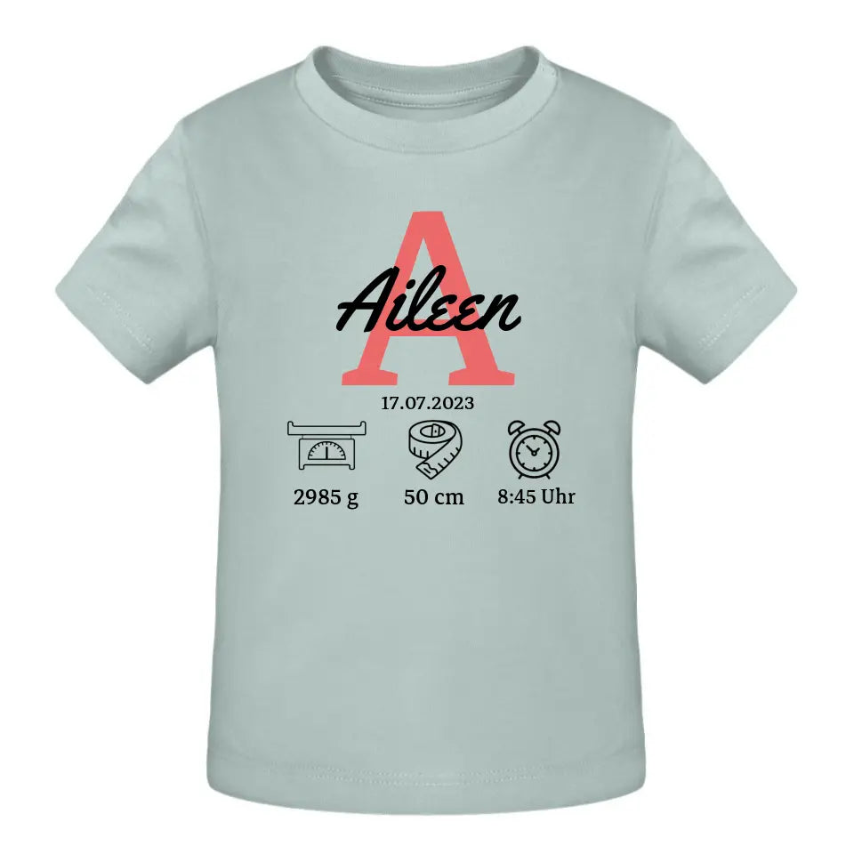 Babydaten - T-Shirt ab 0 Monate