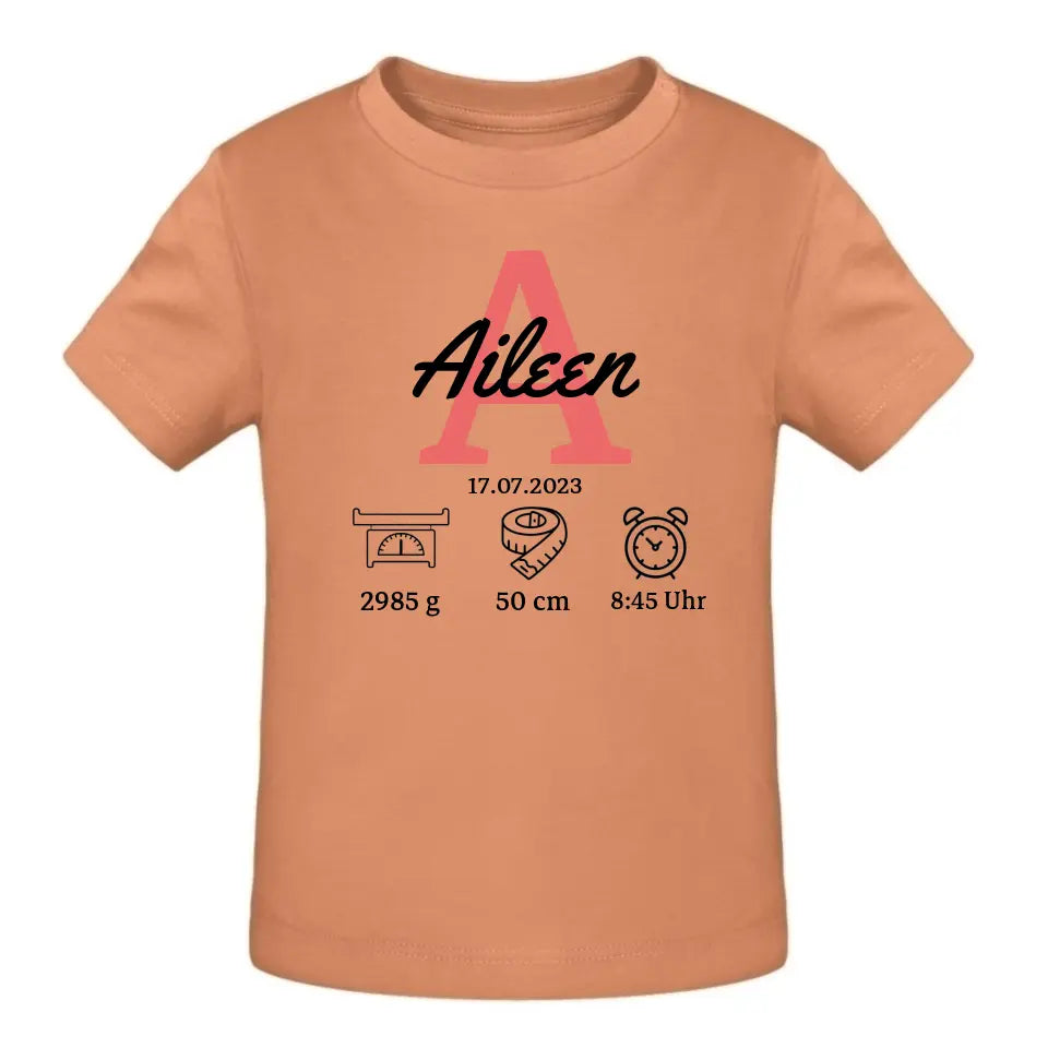 Babydaten - T-Shirt ab 0 Monate