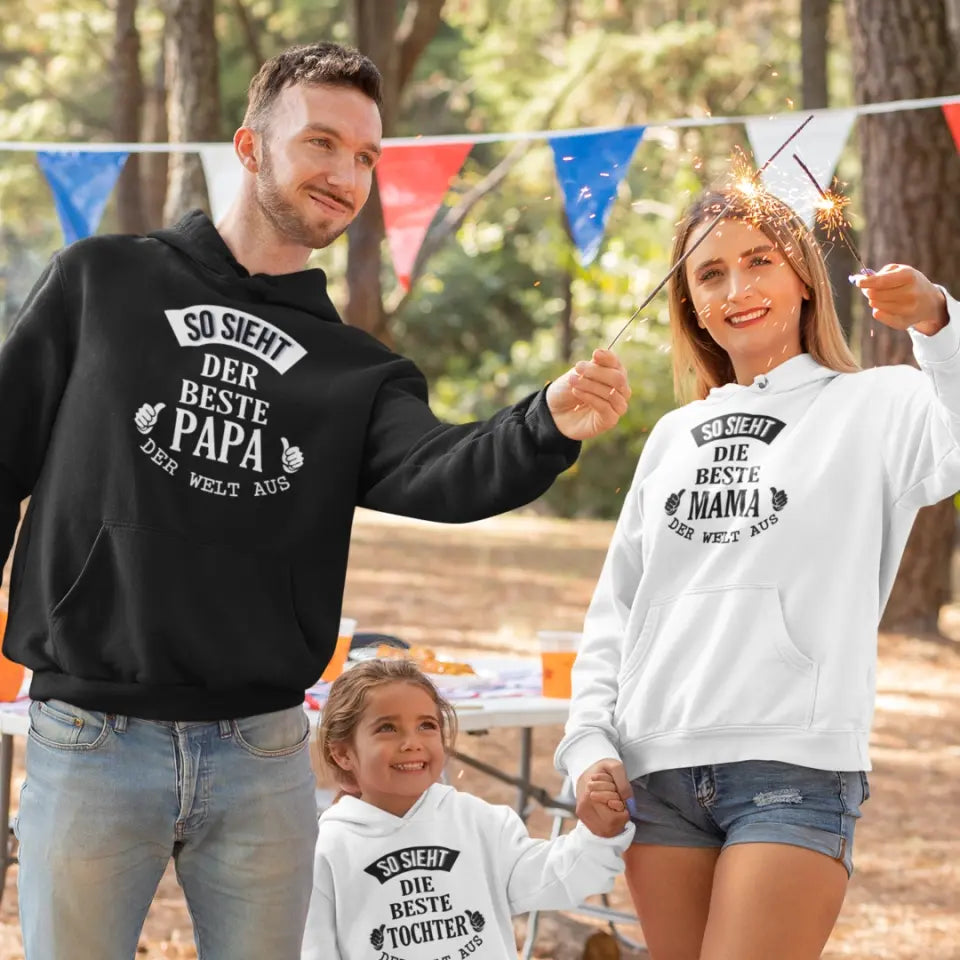 So sieht der beste Papa/Opa der Welt aus - Herren Hoodie personalisierbar