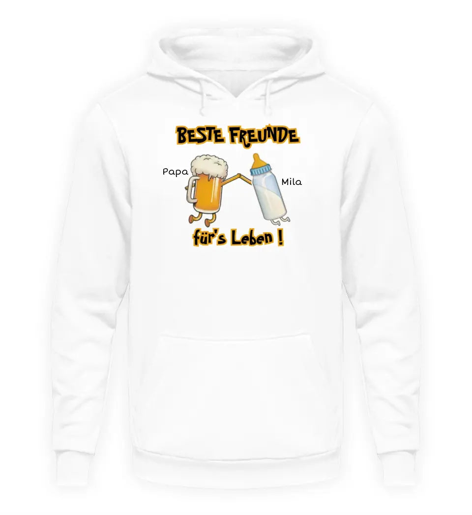 Beste Freunde für's Leben - Herren Hoodie personalisierbar