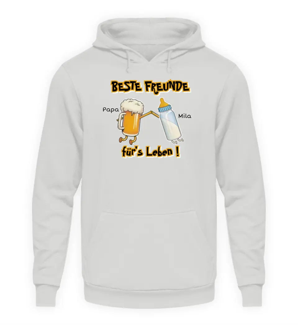 Beste Freunde für's Leben - Herren Hoodie personalisierbar