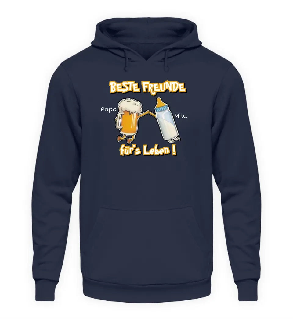 Beste Freunde für's Leben - Herren Hoodie personalisierbar