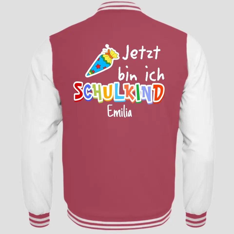 Jetzt bin ich Schulkind - College Sweatjacke ab Größe 98