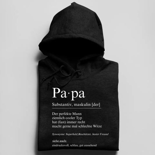 Papa Definition - Herren Hoodie personalisierbar