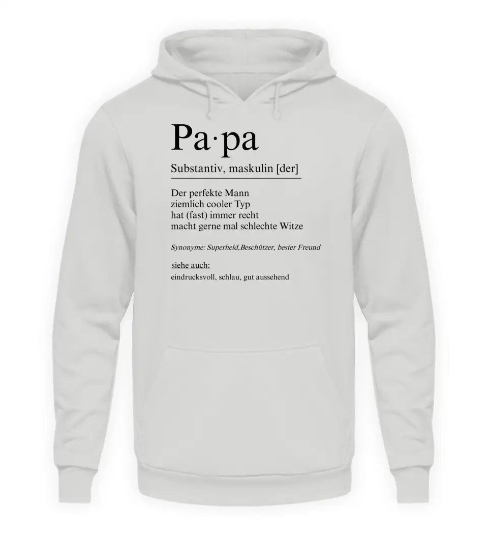 Papa Definition - Herren Hoodie personalisierbar