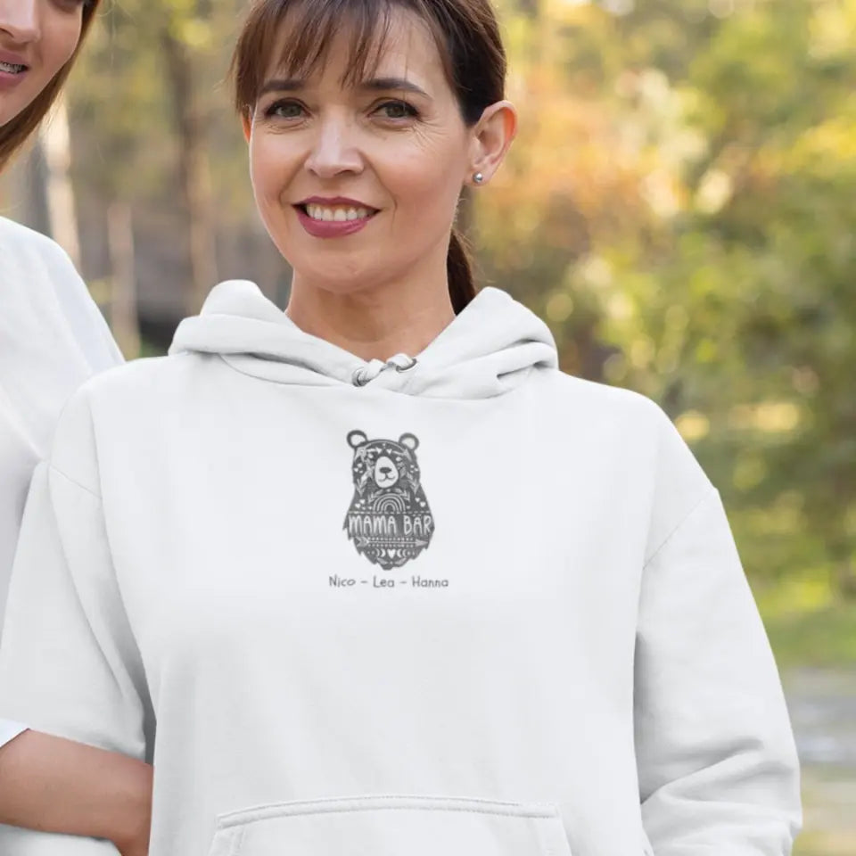 Mama Bär - Damen Hoodie personalisierbar