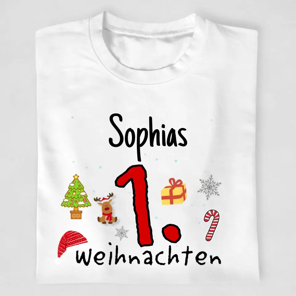 1. Weihnachten - T-Shirt ab 0 Monate