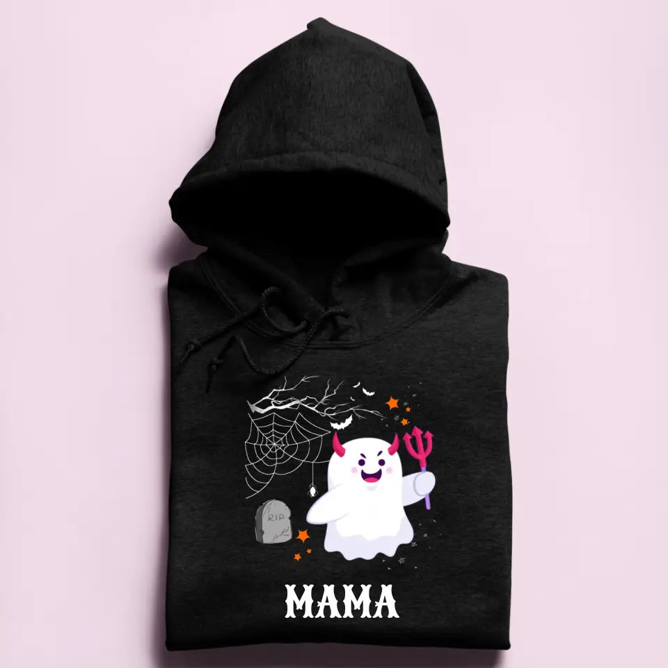 Geist mit Name - Damen Hoodie personalisierbar