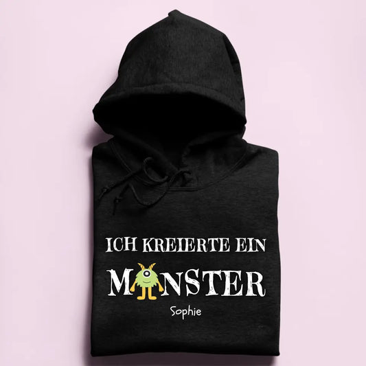 Ich kreierte ein Monster - Damen Hoodie personalisierbar