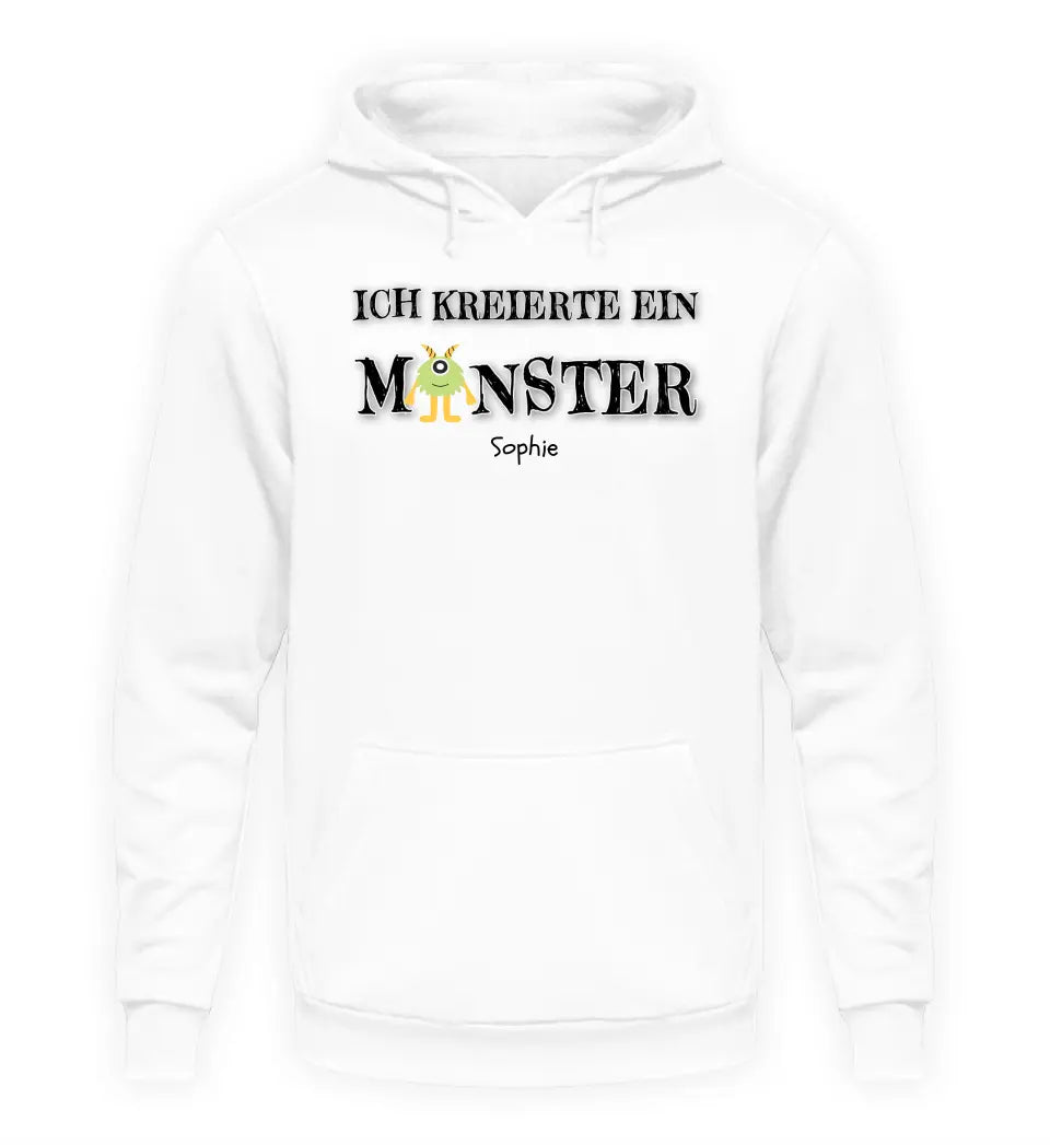 Ich kreierte ein Monster - Damen Hoodie personalisierbar