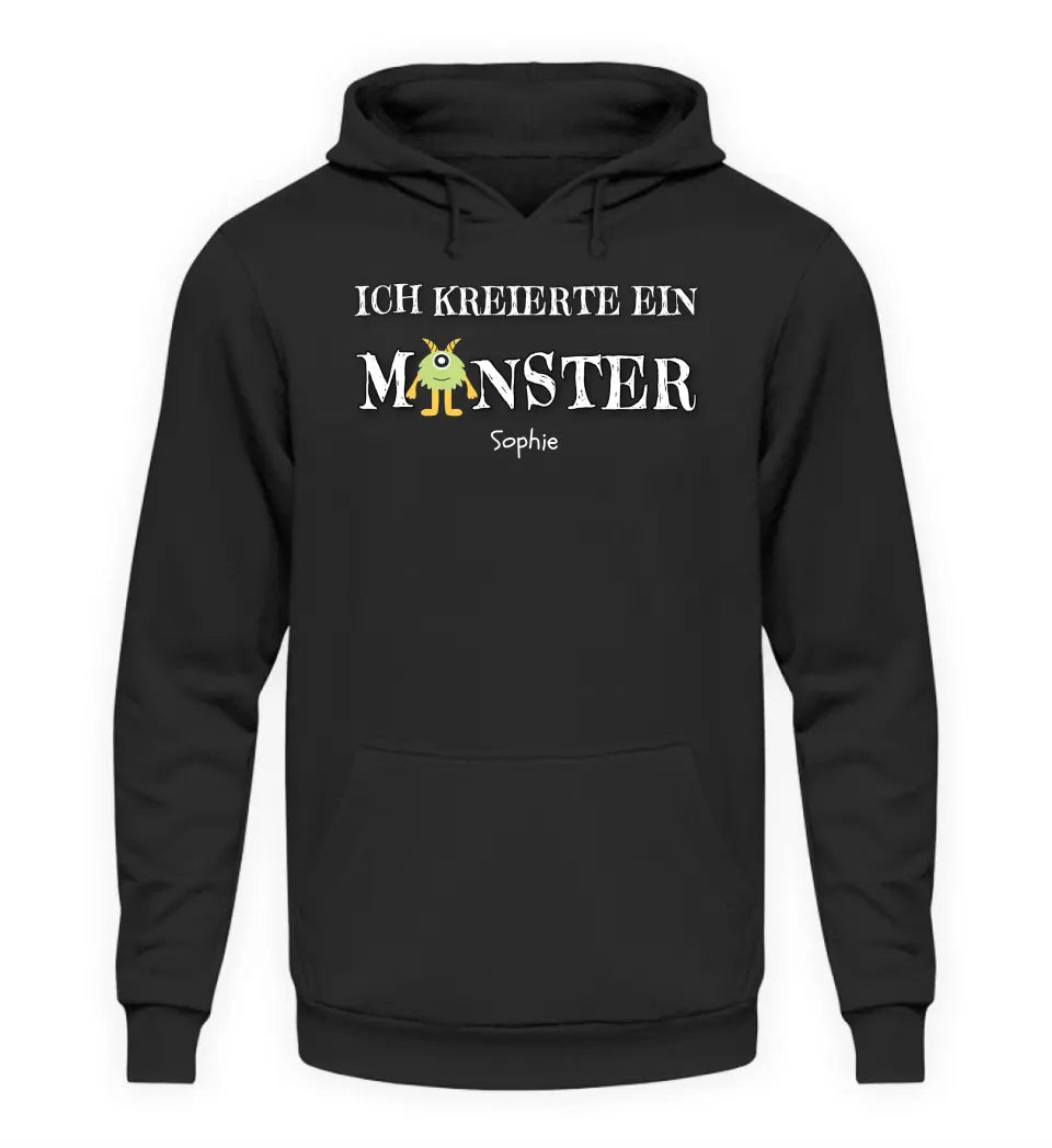 Ich kreierte ein Monster - Damen Hoodie personalisierbar